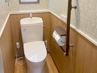 トイレリフォーム お掃除が楽しくなる、内装にもこだわったお洒落なレストルーム